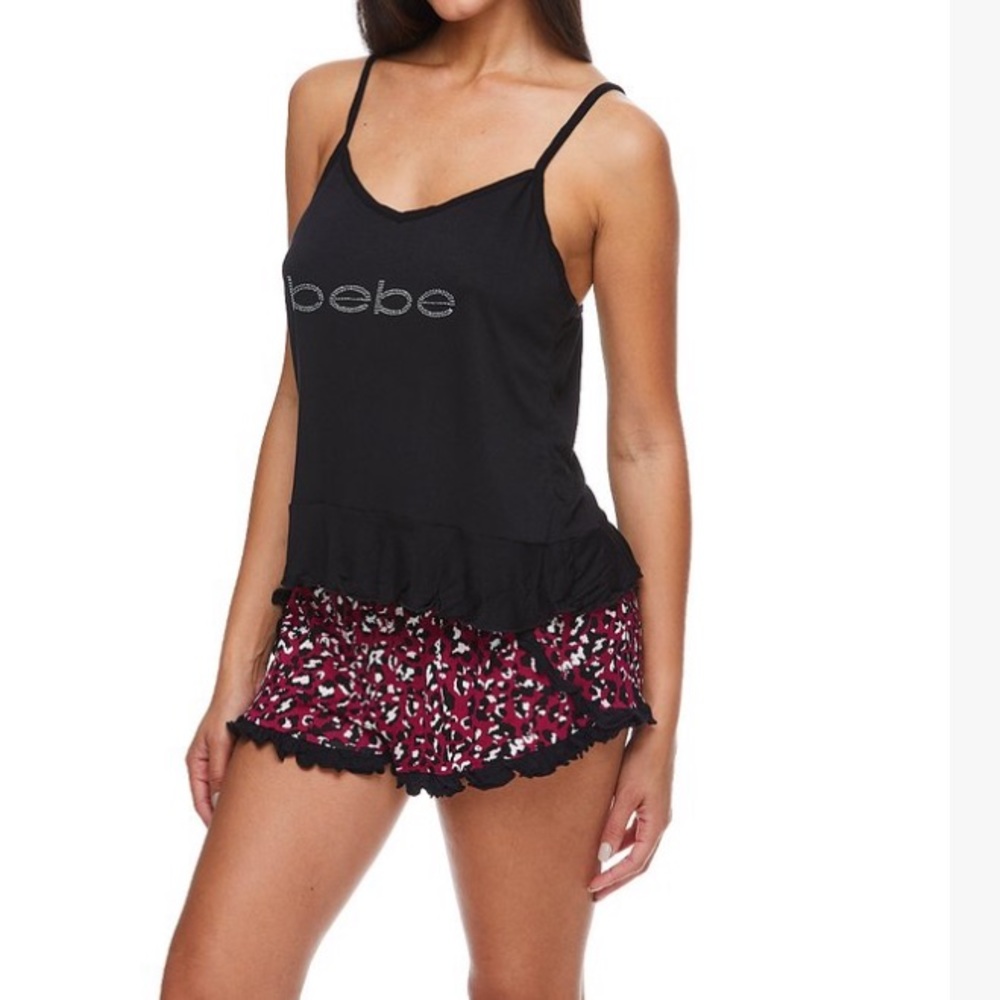🆕 Black Ruffle Hem Pajama Set - Picture 4 of 4